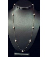 Akoya Pearl Necklace 8.5-8 mm 14k Gold 39.25&quot; Women Certified $2,200 721481 - $11,131.39 MXN