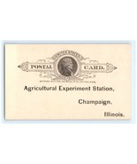 Postal Card Agricultural Experiment Station Champaign, Illinois - $250.51 MXN