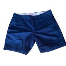 Club Monaco Men’s Navy Blue Flat Front Casual Cotton Chino Shorts Size 34 - $29.63
