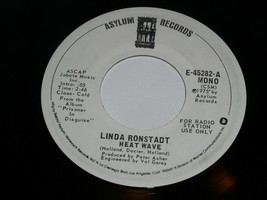 Linda Ronstadt Heat Wave 45 Rpm Record Vinyl Asylum Label Promo - £12.78 GBP