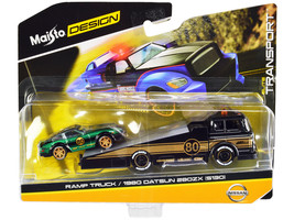 Ramp Truck #80 Dark Gray Metallic with Gold Metallic Stripes &quot;JDM Garage... - £27.85 GBP