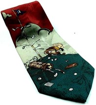 Balancine Hot Cakes Frustrated Grumpy Golfer Funny Golf Novelty Necktie - $207.90 MXN