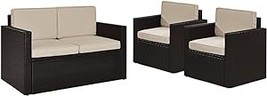 Crosley Furniture KO70003BR-SA Palm Harbor Outdoor Wicker 3-Piece Seatin... - $882.99