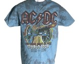 AD/DC FOR THOSE ABOUT TO ROCK WORLD TOUR T-SHIRT Blue Small - $13.85