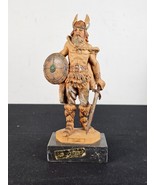 Vtg VIKING Olav FIGURE DEPOSE 208 Spider Mark CARRARA MARBLE Base ITALY - $29.65