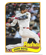 Juan Soto 2024 Topps 1989 Anniversry #89B-4 San Diego Padres Baseball Card - £0.77 GBP