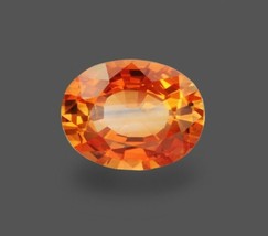 Fine 2.55 ct Natural Sapphire orange color heat with beryllium - £843.90 GBP