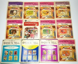 Show &#39;N Tell Records Picturesound Program 33 1/2 Filmstrips Vtg Lot of 12 1960&#39;s - £22.77 GBP