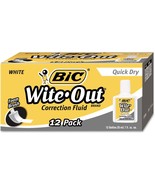 Bic Wofqd12We Wite-Out Quick Dry Correction Fluid, 20 Ml Bottle, White, ... - £25.10 GBP