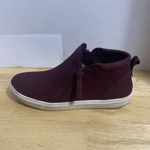 GB Giani Bini Ankle boots Shoes Size 8.5 Red Leather Upper Man made Sole - $16.65