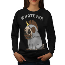 Wellcoda Whatever Dog Unicorn Womens Sweatshirt, Funny Casual Pullover Jumper - £22.74 GBP+