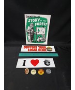 Vintage Smokey The Bear Lot - Ruler, Pin, Token, Rings, Booklet, Bumper ... - €20,19 EUR