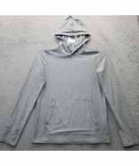 Lands&#39; End Hoodie Youth XL Gray Kangaroo Pockets Thumb Hole Sleeve Pullover - $33.48