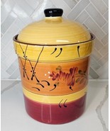 Ambiance Romance  Nanette Vacher Hand Painted Canister &quot;LARGE&quot; Canister ... - $36.14