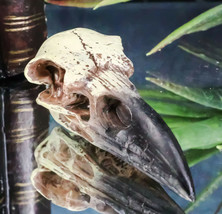 Gothic Reliquary Raven Crow Skull Small Pendant Sacred Talisman Macabre Figurine - £11.18 GBP