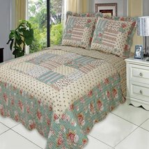 Blancho Bedding Annabel Oversized Coverlet Set Full/Queen Size 3PC - £70.23 GBP+