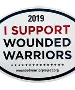 I Support Wounded Warriors Project Magnet Oval Military Veterans 2019 E55 - $377.05 MXN