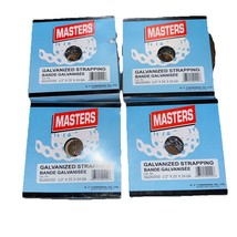 Masters SG242550 1/2&quot; x 25&#39; Galvanized Steel Suspension Strapping 4 Pack - $135.06 MXN