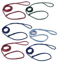 Braided Poly Dog Control Slip Leads Assorted Color Vet Rescue Kennel Bul... - $14.15+