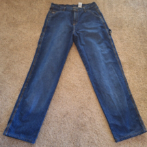 Cinch Blue Label Carpenter Jeans Men 35x37 Relaxed Straight Western Cowboy - $31.04