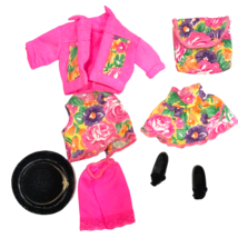 Vintage Barbie Stacie 4240 Pink Floral Outfit Hat Shoes Sister of Barbie Mattel - £15.29 GBP