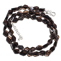 Smokey Topaz Natural Gemstone Beads Multi Shape Strand Length 19&quot; KB-1664 - £8.68 GBP