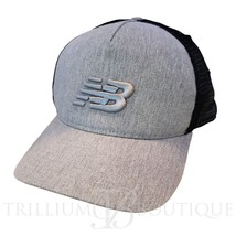 New Balance Hat Cap Snap Back Grey Heather Lifestyle Athletic Trucker Ha... - £23.30 GBP