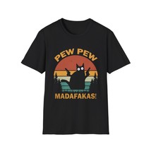 Pew Pew Madafakas Tee Shirt, Cat T-Shirt, Funny Unisex Softstyle Cotton ... - $21.62+