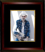 Brad Paisley signed 8x10 Photo Custom Framed- JSA Hologram #T40889 (with guitar) - £102.18 GBP