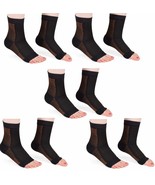 MojaSports Ankle Compression Sleeves (5 Pair) Plantar Fasciitis Foot Soc... - €25,66 EUR