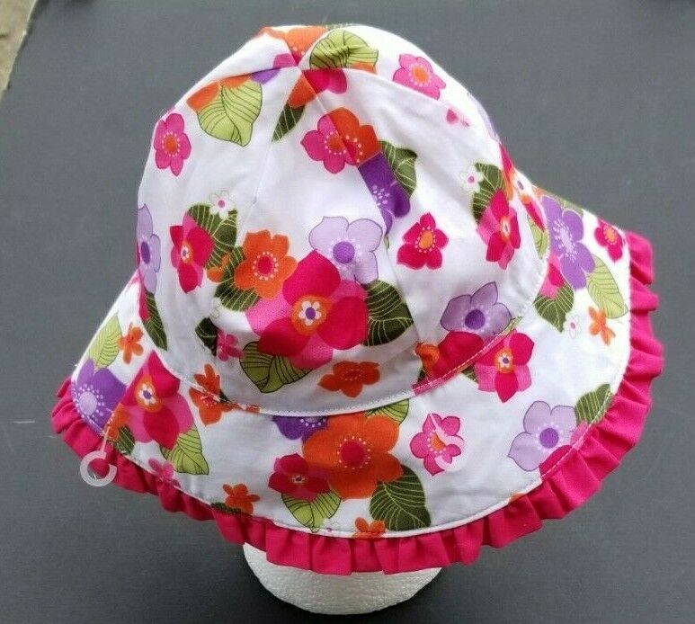 Gymboree Swim Shop 2012 Size 2T-3T Pink Flower Sun Hat - $14.24