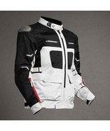 ROYAL ENFIELD MOTORCYCLE JACKET  CROSSROADER RIDING JACKET - LIGHT GREY - $382.49