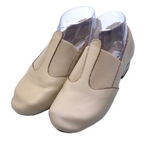 Leo&#39;s Marcea Jazz Sandals Shoes Split Sole Tan Leather Size 6 Dance Defect - £24.92 GBP