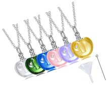 Pack of 2-10 Cremation Jewelry Small Glass Urn Necklace - $44.18