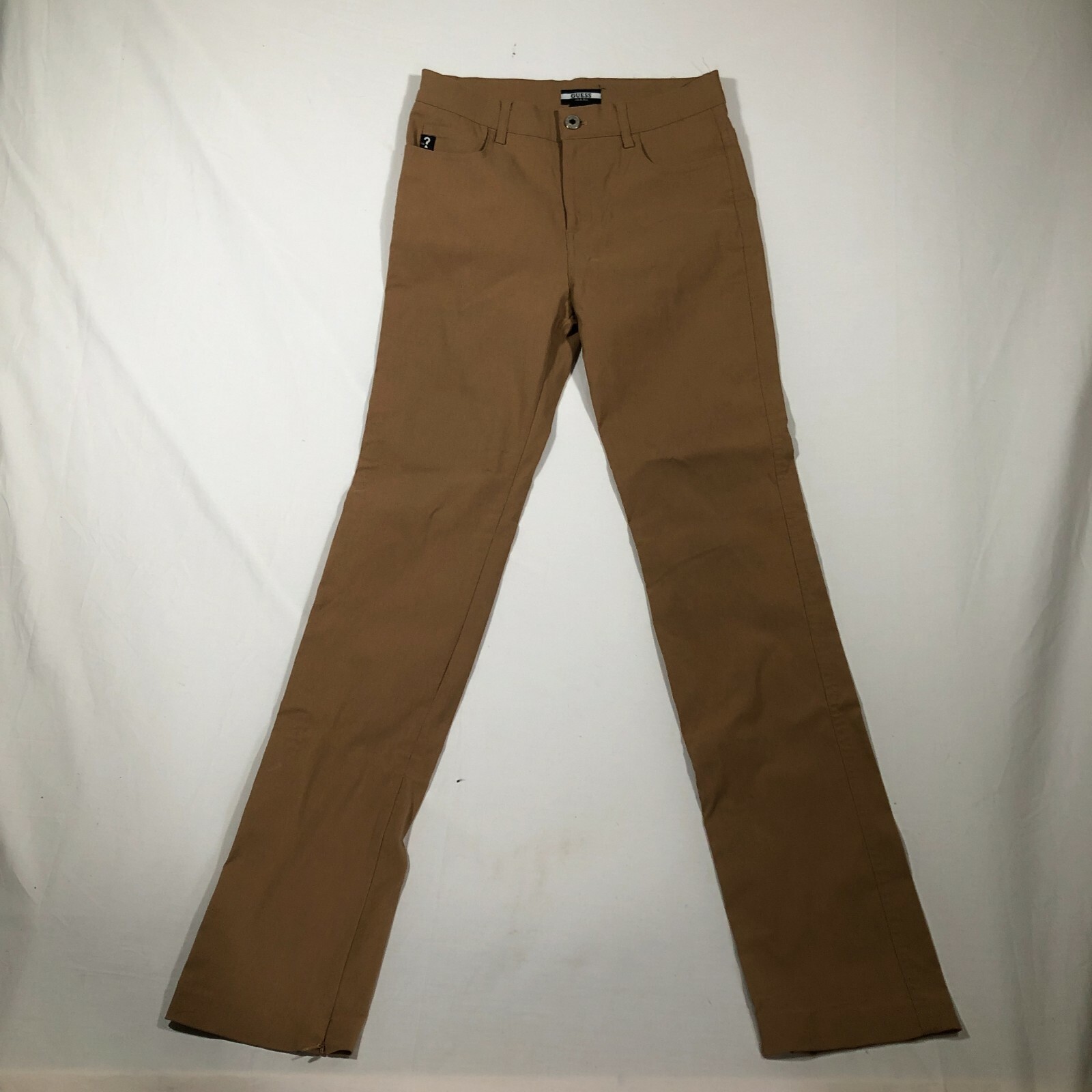 Vintage GUESS Jeans Hose Damen 28 Hellbraun Viskose Stretch Skinny Slim Fit - $34.64