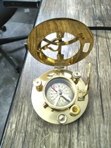 Nautical Sundial Brass Compass Vintage Antique Maritime Navigation Compass - £20.02 GBP
