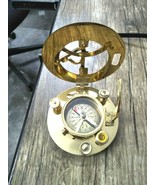 Nautical Sundial Brass Compass Vintage Antique Maritime Navigation Compass - £20.08 GBP