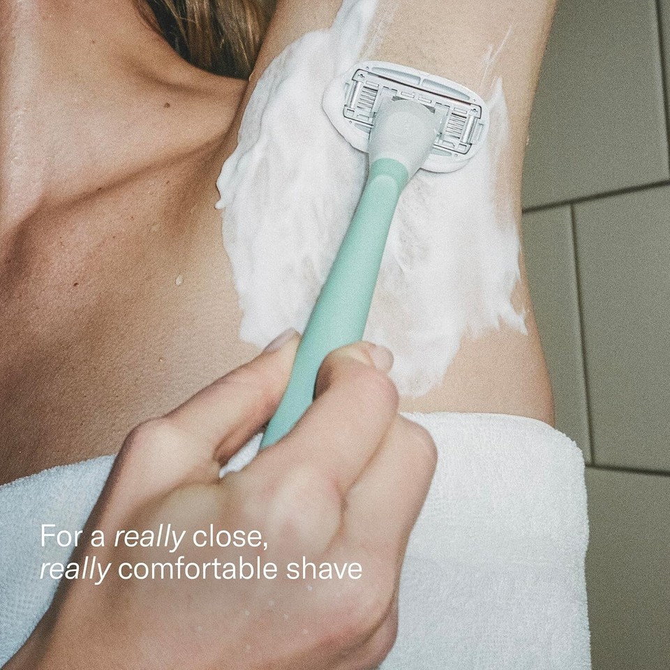Luxury Women’s Shaving Set: 5-Blade Razor with Foaming Gel & Shower Holder Item image 4