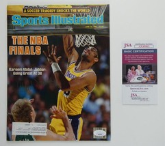 Kareem Abdul-Jabbar Signed 1985 Sports Illustrated LA Lakers HOF JSA COA - £114.47 GBP