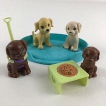 Barbie Doll Pet Puppy Dog Toy Lot Litter Animal Bed Food Bowl Mattel Vin... - $468.17 MXN
