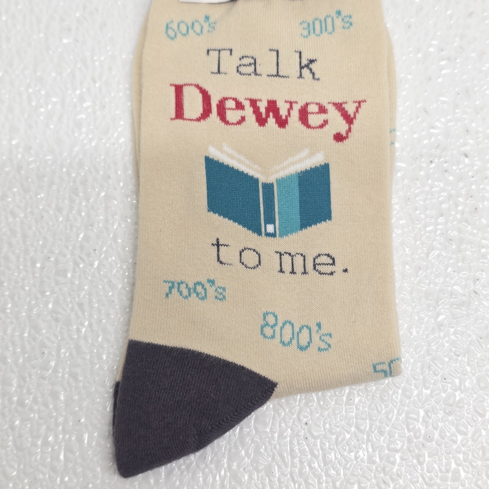 Foot Traffic Talk Dewey To Me Librarian Socks Dewey Decimal System Item image 3