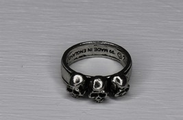 Caput Mortem Skull Ring Size 12 Alchemy Gothic English Pewter - £17.58 GBP