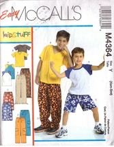 2004 Boy&#39;s T-Shirts, Shorts &amp; Pants McCall&#39;s Pattern 4364 Size Xsm-Sml - £9.44 GBP