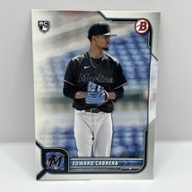 2022 Topps Bowman Baseball Edward Cabrera Base #78 Miami Marlins - £1.57 GBP