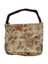 Fossil Floral Leather Shoulder Strap Bag Purse Vintage Paisly Boho Retro... - $24.74