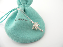 Tiffany &amp; Co Silver Palm Tree Necklace Pendant Charm Nature Summer Gift Pouch - £354.34 GBP