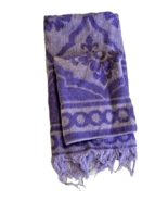 Fieldcrest Hand Towel &amp; Wash Cloth Purple Set Lot 2 Vintage 1970s 100% C... - $552.16 MXN