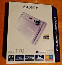 Sony DSC-T70 8.1MP Digital Still Camera - Black Brand New Opened Box Great Gift - £279.77 GBP