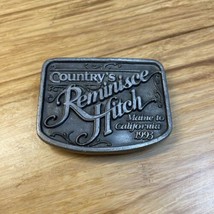 Vintage 90&#39;s Country&#39;s Reminisce Hitch Maine To California Belt Buckle K... - $14.85