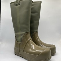 UGG Raincloud Tall Rain BOOTS Olive Rubber Wool 1125750 Men’s Size 7 - £86.87 GBP